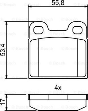 BOSCH 0 986 494 847 - Brake Pad Set, disc brake www.autospares.lv