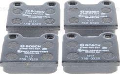 BOSCH 0 986 494 847 - Тормозные колодки, дисковые, комплект www.autospares.lv