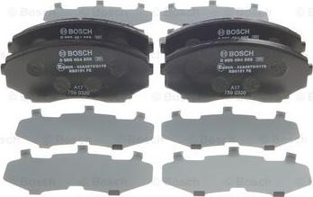 BOSCH 0 986 494 855 - Bremžu uzliku kompl., Disku bremzes www.autospares.lv