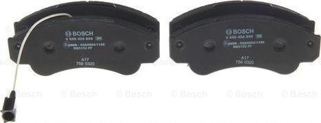 BOSCH 0 986 494 850 - Тормозные колодки, дисковые, комплект www.autospares.lv