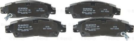 BOSCH 0 986 494 858 - Bremžu uzliku kompl., Disku bremzes www.autospares.lv