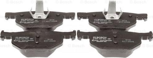 BOSCH 0 986 494 862 - Bremžu uzliku kompl., Disku bremzes www.autospares.lv