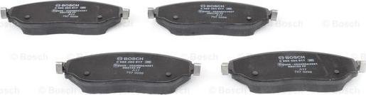 BOSCH 0 986 494 817 - Bremžu uzliku kompl., Disku bremzes www.autospares.lv