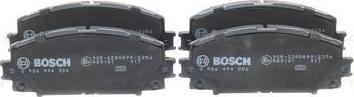 BOSCH 0 986 494 886 - Тормозные колодки, дисковые, комплект www.autospares.lv