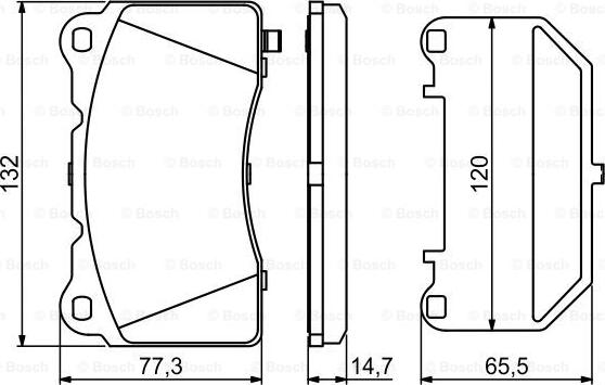 BOSCH 0 986 494 880 - Bremžu uzliku kompl., Disku bremzes www.autospares.lv