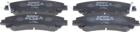 BOSCH 0 986 494 821 - Bremžu uzliku kompl., Disku bremzes www.autospares.lv