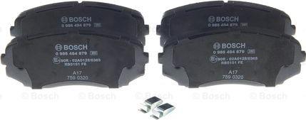 BOSCH 0 986 494 879 - Brake Pad Set, disc brake www.autospares.lv