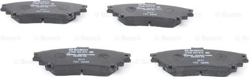 BOSCH 0 986 494 873 - Bremžu uzliku kompl., Disku bremzes www.autospares.lv