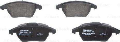 BOSCH 0 986 494 877 - Brake Pad Set, disc brake www.autospares.lv