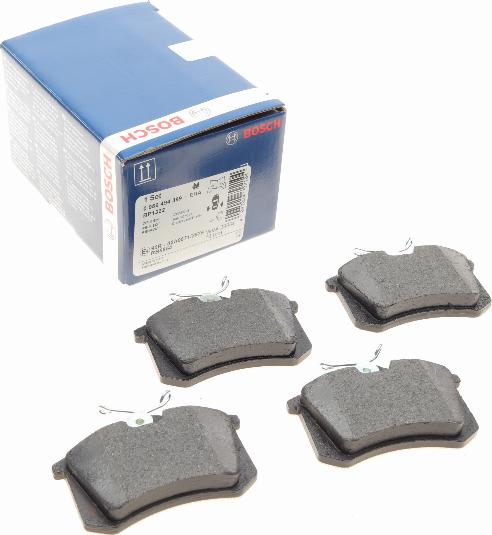 BOSCH 0 986 494 399 - Brake Pad Set, disc brake www.autospares.lv