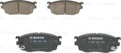 BOSCH 0 986 494 394 - Bremžu uzliku kompl., Disku bremzes autospares.lv