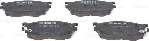 BOSCH 0 986 494 394 - Bremžu uzliku kompl., Disku bremzes www.autospares.lv