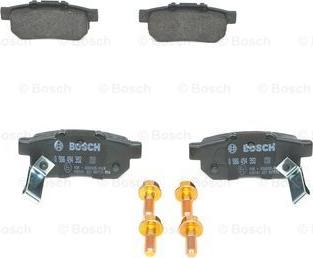 BOSCH 0 986 494 392 - Тормозные колодки, дисковые, комплект www.autospares.lv