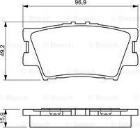 BOSCH 0 986 494 346 - Bremžu uzliku kompl., Disku bremzes www.autospares.lv