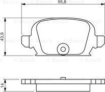 BOSCH 0 986 494 340 - Bremžu uzliku kompl., Disku bremzes autospares.lv