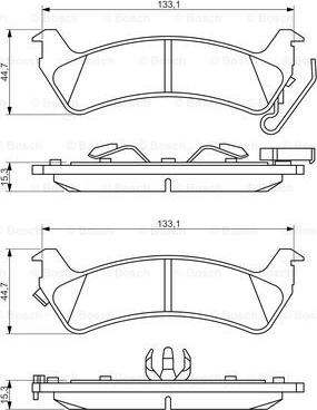 BOSCH 0 986 494 348 - Bremžu uzliku kompl., Disku bremzes www.autospares.lv