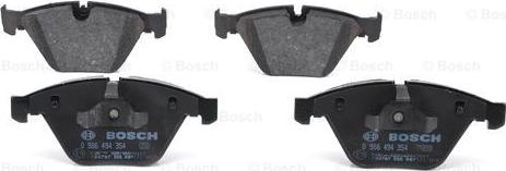 BOSCH 0 986 494 354 - Brake Pad Set, disc brake www.autospares.lv