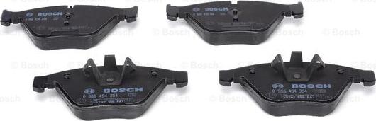 BOSCH 0 986 494 354 - Brake Pad Set, disc brake www.autospares.lv