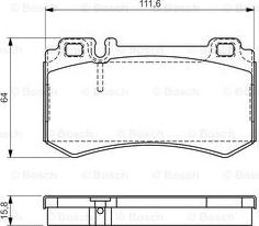 BOSCH 0 986 494 356 - Bremžu uzliku kompl., Disku bremzes www.autospares.lv