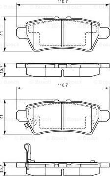 BOSCH 0 986 494 369 - Brake Pad Set, disc brake www.autospares.lv