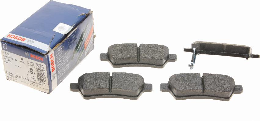 BOSCH 0 986 494 369 - Brake Pad Set, disc brake www.autospares.lv