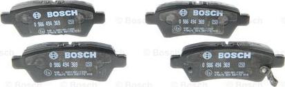 BOSCH 0 986 494 369 - Brake Pad Set, disc brake www.autospares.lv