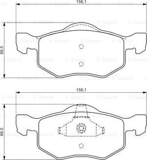 BOSCH 0 986 494 361 - Bremžu uzliku kompl., Disku bremzes autospares.lv