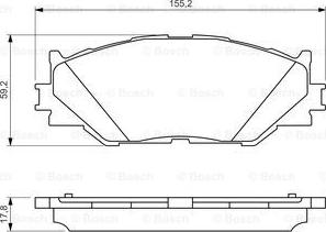 BOSCH 0 986 494 316 - Bremžu uzliku kompl., Disku bremzes www.autospares.lv