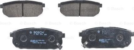 BOSCH 0 986 494 388 - Bremžu uzliku kompl., Disku bremzes www.autospares.lv