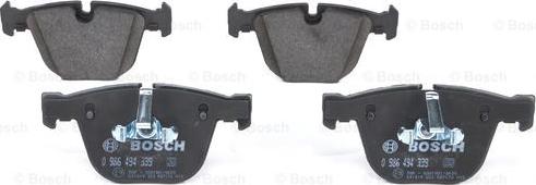 BOSCH 0 986 494 339 - Bremžu uzliku kompl., Disku bremzes www.autospares.lv