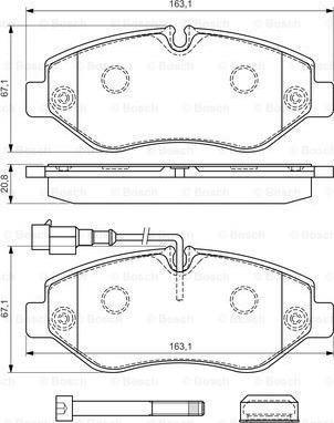 BOSCH 0 986 494 334 - Bremžu uzliku kompl., Disku bremzes www.autospares.lv