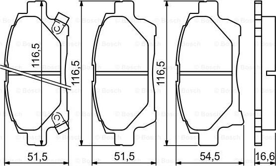 BOSCH 0 986 494 333 - Bremžu uzliku kompl., Disku bremzes www.autospares.lv