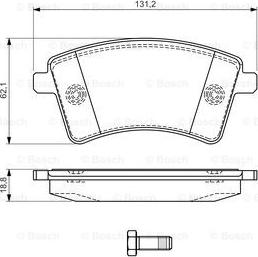 BOSCH 0 986 494 332 - Тормозные колодки, дисковые, комплект www.autospares.lv