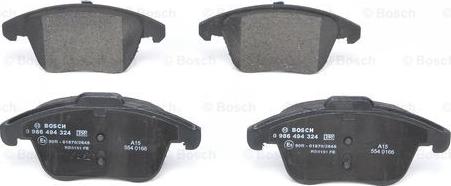 BOSCH 0 986 494 324 - Brake Pad Set, disc brake www.autospares.lv