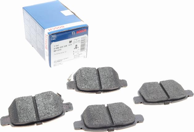 BOSCH 0 986 494 328 - Brake Pad Set, disc brake www.autospares.lv