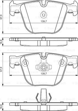 BOSCH 0 986 494 294 - Bremžu uzliku kompl., Disku bremzes www.autospares.lv