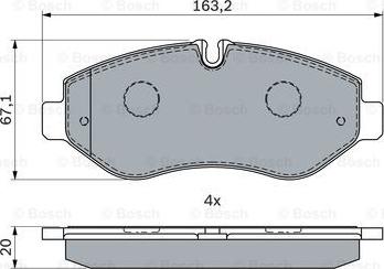 BOSCH 0 986 494 293 - Bremžu uzliku kompl., Disku bremzes www.autospares.lv