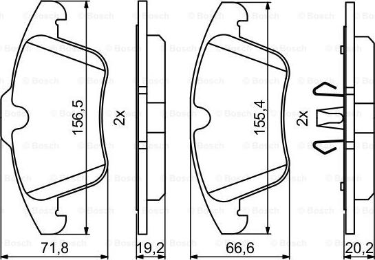 BOSCH 0 986 494 246 - Brake Pad Set, disc brake www.autospares.lv