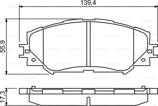 BOSCH 0 986 494 240 - Bremžu uzliku kompl., Disku bremzes www.autospares.lv