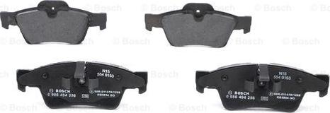 BOSCH 0 986 494 256 - Bremžu uzliku kompl., Disku bremzes www.autospares.lv