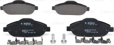 BOSCH 0 986 494 261 - Bremžu uzliku kompl., Disku bremzes www.autospares.lv