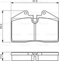 BOSCH 0 986 494 267 - Bremžu uzliku kompl., Disku bremzes www.autospares.lv