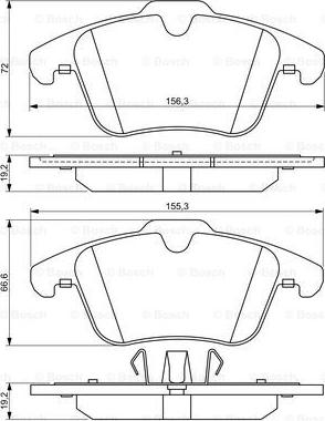 BOSCH 0 986 494 209 - Brake Pad Set, disc brake www.autospares.lv