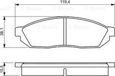 BOSCH 0 986 494 208 - Brake Pad Set, disc brake www.autospares.lv