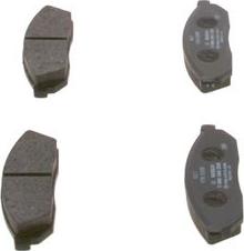 BOSCH 0 986 494 208 - Brake Pad Set, disc brake www.autospares.lv