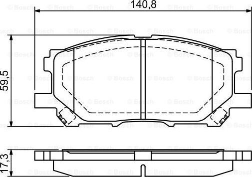 BOSCH 0 986 494 218 - Bremžu uzliku kompl., Disku bremzes www.autospares.lv