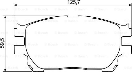 BOSCH 0 986 494 212 - Brake Pad Set, disc brake www.autospares.lv