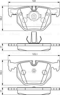 BOSCH 0 986 494 286 - Bremžu uzliku kompl., Disku bremzes www.autospares.lv