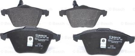 BOSCH 0 986 494 283 - Bremžu uzliku kompl., Disku bremzes www.autospares.lv