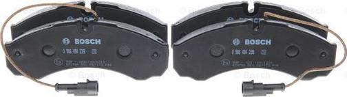 BOSCH 0 986 494 239 - Brake Pad Set, disc brake www.autospares.lv